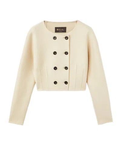 Loro Piana Long-sleeved Jacket In Nude