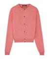 Loro Piana Long-sleeved Knitted Cardigan In Red
