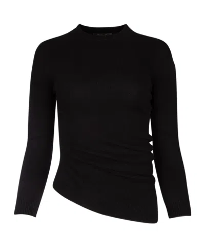 Loro Piana Long-sleeved Round Neck Sweater In Black