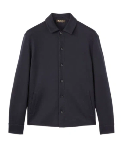 Loro Piana Long-sleeved Shirt Casual Jacket In Black