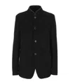 Loro Piana Long-sleeved Stand-up Collar Jacket In Black