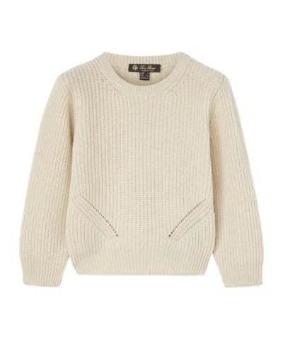 Loro Piana Long-sleeved Sweater In Ancient Papyrus