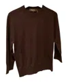 Loro Piana Long-sleeved Sweater In Brown