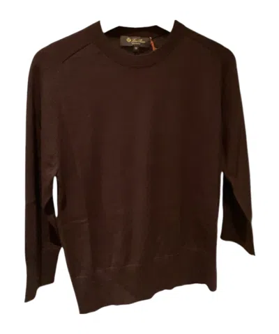 Loro Piana Long-sleeved Sweater In Brown