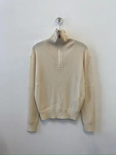 Loro Piana Long-sleeved Sweater In White