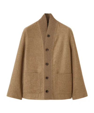Loro Piana Long-sleeve Cardigan In Tundra Color