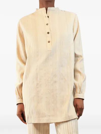 Pre-owned Loro Piana Long-sleeve Top In Neutrals