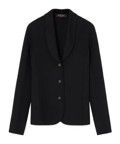 Loro Piana Long-sleeved Jacket In Black