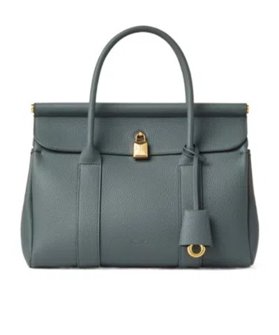 Loro Piana Loom Bag L25 In Gray