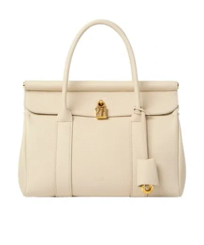 Loro Piana Loom Bag L25 In Colour Baby Cashmere/sun Gold