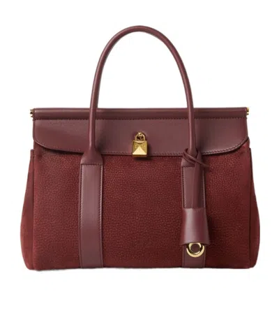 Loro Piana Loom Bag L25 In Glazed Mocha/sunshine Gold