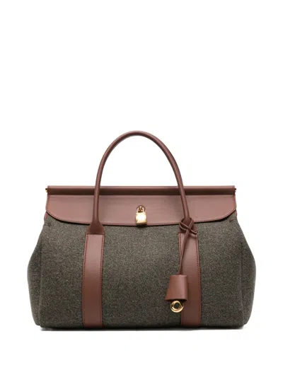 Loro Piana Loom Bag L32 In Gray
