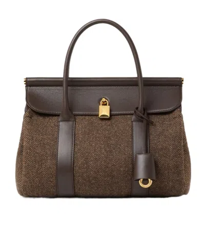 Loro Piana Loom L25 Handbag In Brown