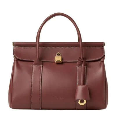 Loro Piana Loom L25 Shoulder Bag In Smoked Caramel/sun Gold