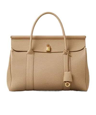 Loro Piana Loom L32 Tote In Light Frankincense Yellow/sun Gold