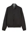 Loro Piana Lp Zipped Bomber Jacket In Black