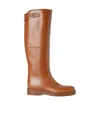 Loro Piana Lupo High Boots In Brown