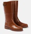 Loro Piana Woman Boot Tan Size 11 Calfskin In Brown