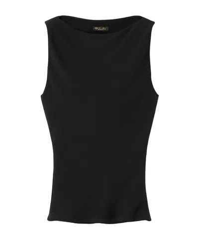 Loro Piana Mackenzie Top In Black
