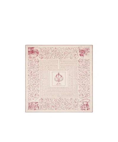 Loro Piana Maestri Del Cardo Silk Scarf In Pink