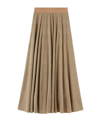 Loro Piana Magnolia Skirt In Nude