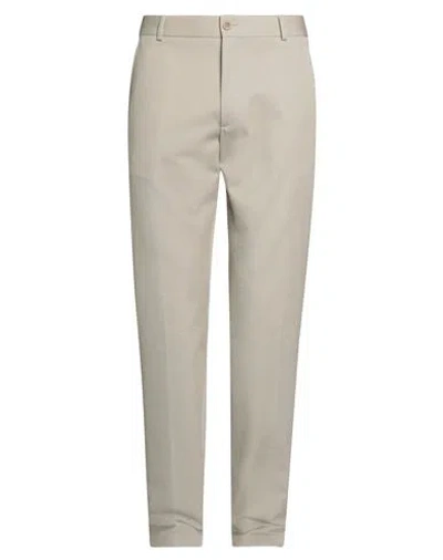 Loro Piana Man Pants Beige Size 40 Cotton, Virgin Wool In Sand