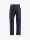 Loro Piana Straight-leg Cotton And Cashmere-blend Jeans In Blue