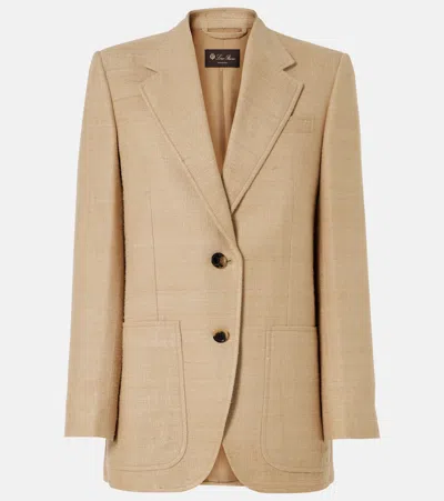 LORO PIANA MARIA SILK BLAZER