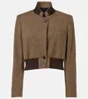 Loro Piana Marty Wool And Cashmere Bomber Jacket In Green