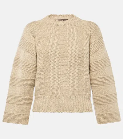 Loro Piana Cashmere Sweater In Beige