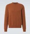 Loro Piana Mastallone Virgin Wool Sweater In Orange