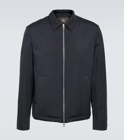 Loro Piana Maurin Technical Blouson Jacket In Blue