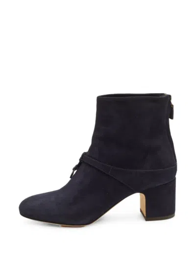 Pre-owned Loro Piana Maxi Charms Ankle Boots In Blue