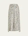 Loro Piana Maynard Cardo Veneziano Printed Silk Trousers