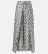 Loro Piana Maynard Silk Shantung Wide-leg Pants