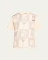 Loro Piana Mazzorbo Short-sleeve Silk Cotton T-shirt In Purple
