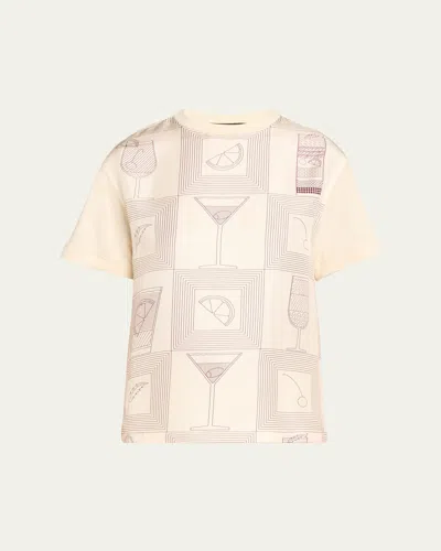 Loro Piana Mazzorbo Short-sleeve Silk Cotton T-shirt In Purple