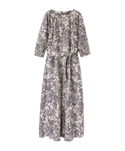 Loro Piana Medium And Long-sleeved Dress In Neutral
