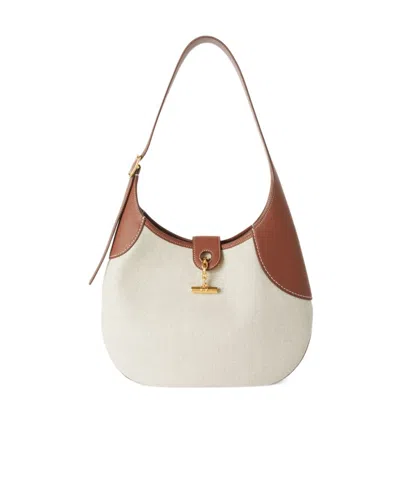 Loro Piana Medium Bobbin Bag In Natural/caramel Sugar/sun Gold