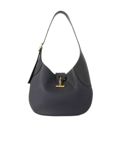 Loro Piana Medium Bobbin Bag In Black