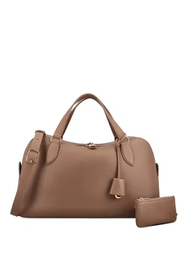 Loro Piana Medium Needle Tote Bag In Brown