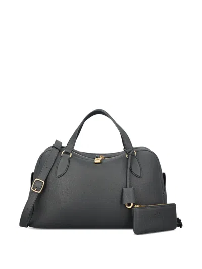 Loro Piana Medium Needle Tote Bag In Gray