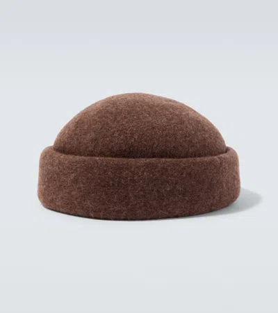 Loro Piana Mel Wool Beanie In Brown