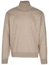 Loro Piana Long-sleeved Knitted Pullover In 褐色