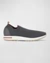 Loro Piana Men's 360 Lp Flexy Walk Active Wish Knit Sneakers In Black