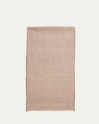 Loro Piana Men's Alisei Linen Scarf In D0ta Wheat Beige