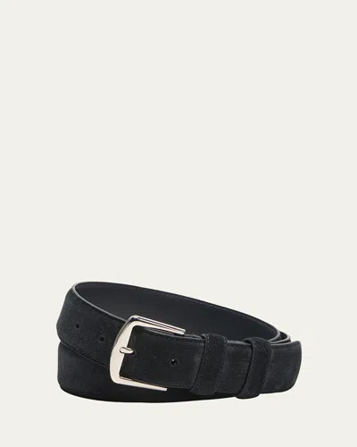 Loro Piana Men's Alsavel Suede Belt