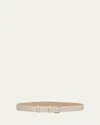 Loro Piana Men's Alsavel Suede Belt In Medium Beige
