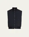 Loro Piana Ampay Quilted Windwish™ Gilet In W538 Blue Navy