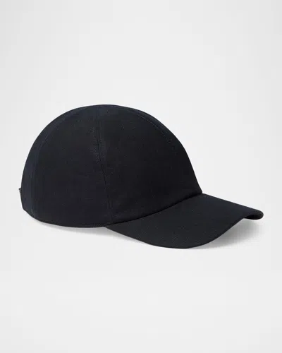 Loro Piana Six-panel Baseball Cap In Black